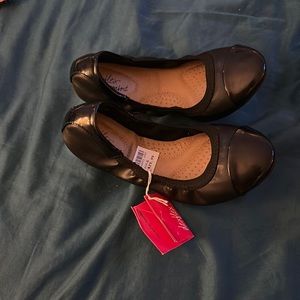 Black slip on shoes